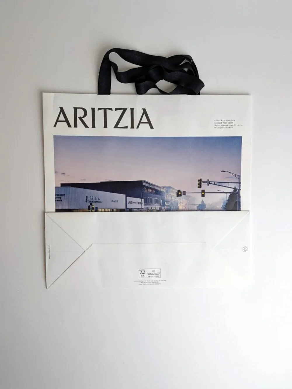 Lot of 4 Aritzia Artist Shopping Bags Gregory Crewdson Carlijn Jacobs Murphy